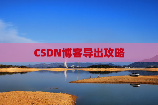 CSDN博客导出攻略